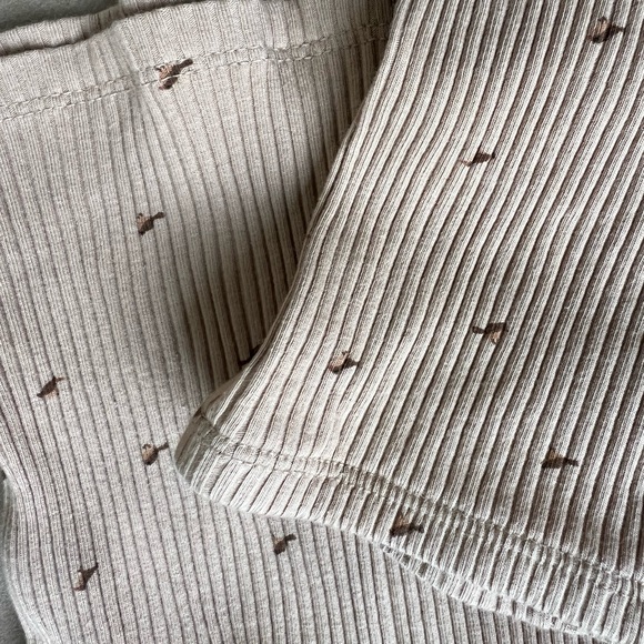 Lovely Little Basics beige ribbed bird set - Picture 2 of 3